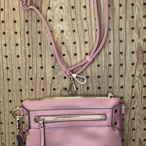 Bridal Rose Pink  Wristlet & Crossbody 2 in 1